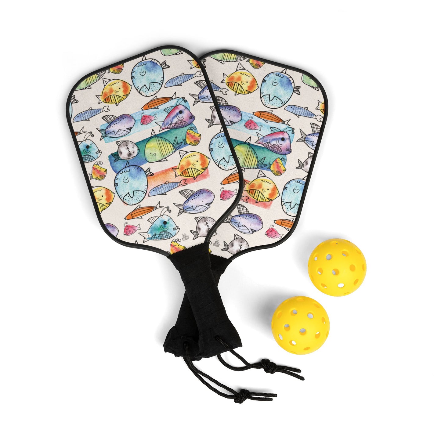 Pickleball Kit | School of Fish | Natural