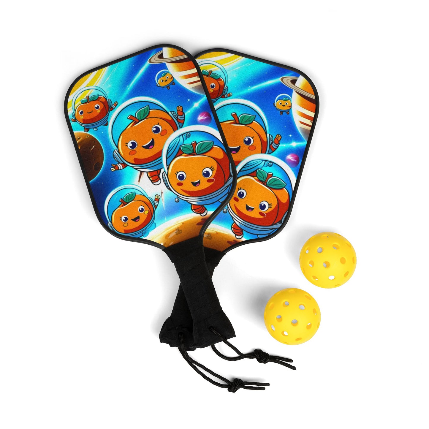 Pickleball Kit | Galactic Fruits Collection | Apricot