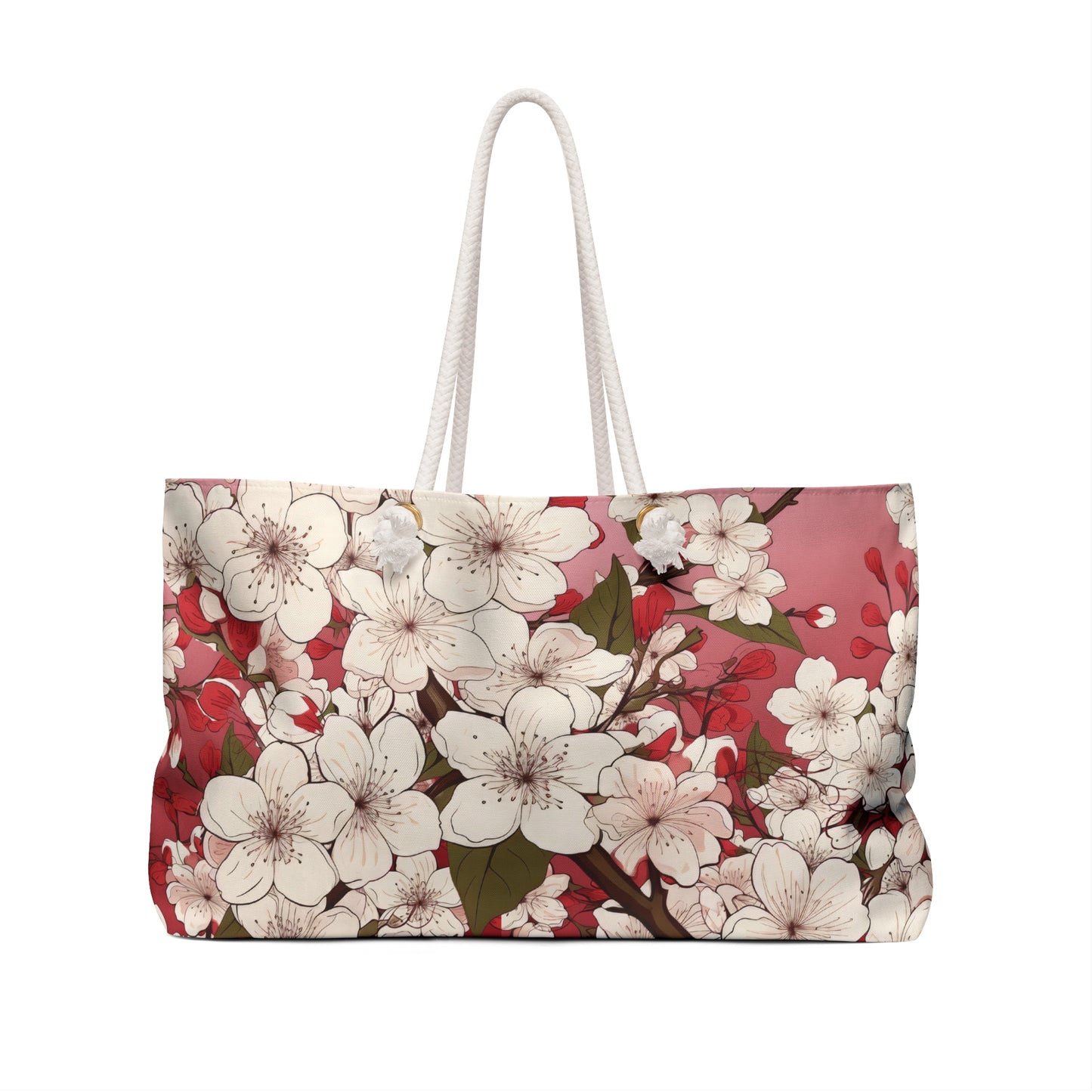 Weekender Bag | Flowers | Red Cherry