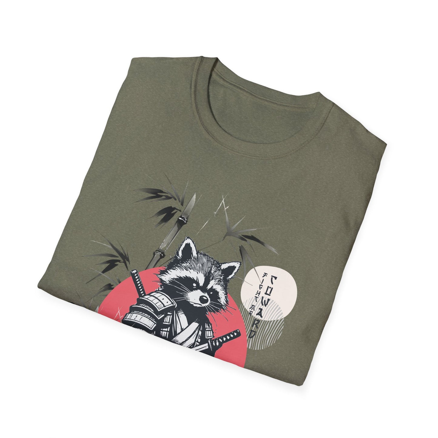 Unisex Softstyle T-Shirt | Racoon Adventures | Samurai