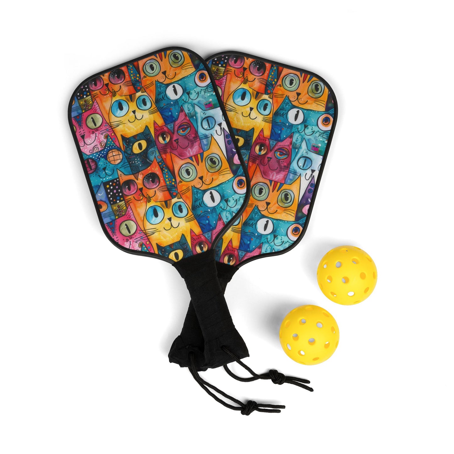 Pickleball Kit | Colorful Cats | Cats 1