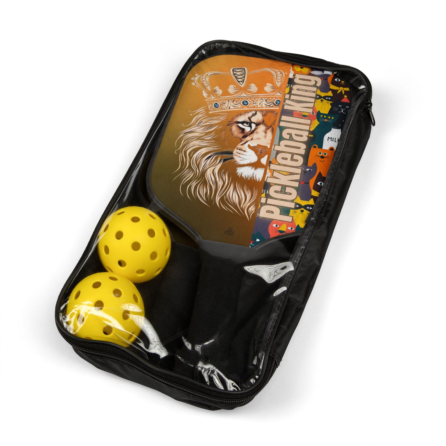 Pickleball Kit | Lion PK Collage | Orange