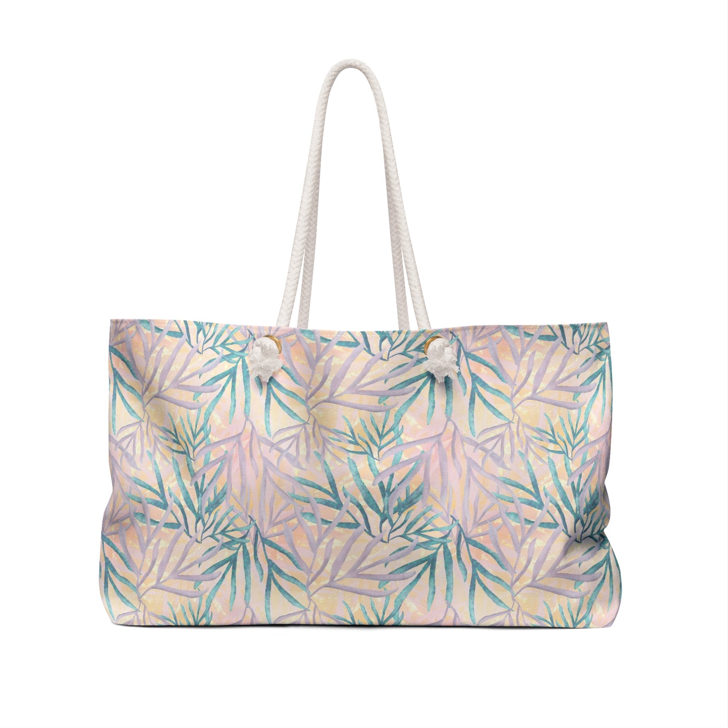 Fern Leaves  |  Weekender Bag | Sunset Colors