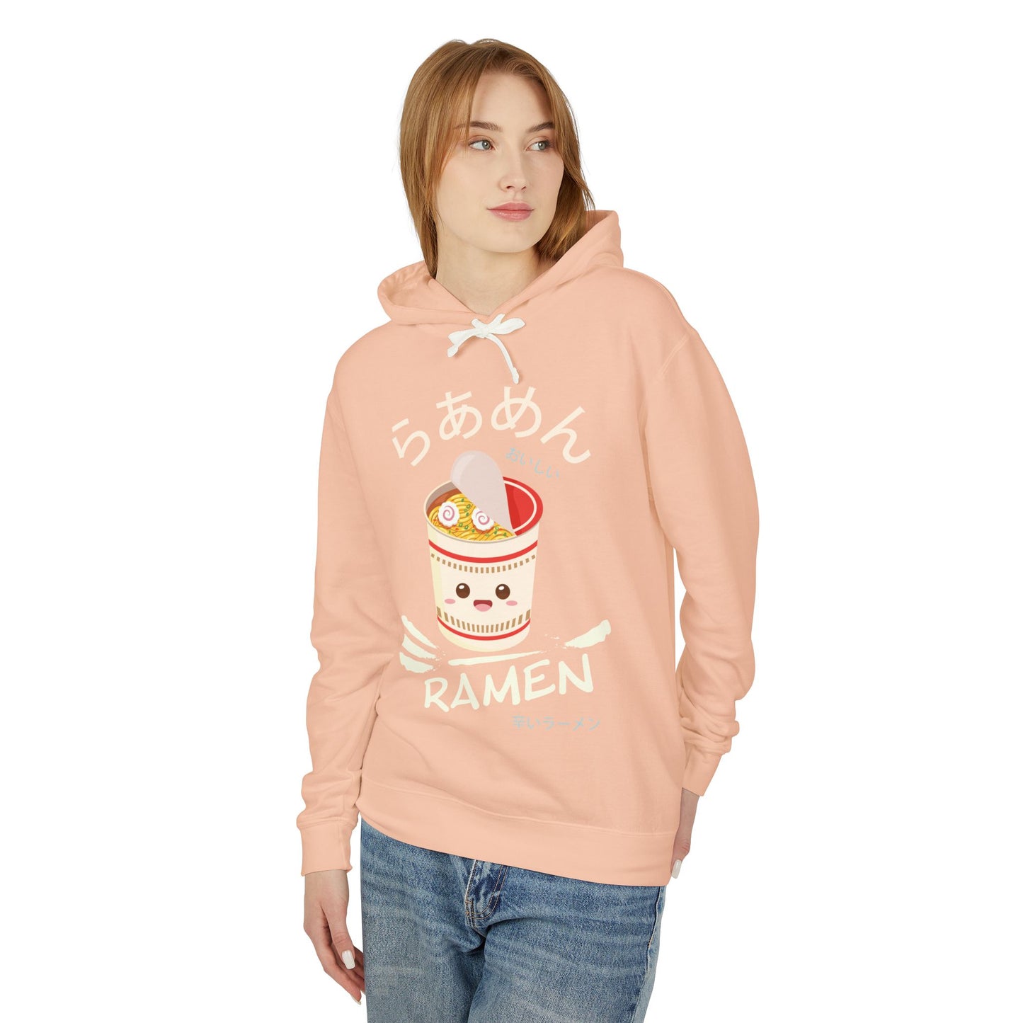 Ramen Cup | Unisex Lightweight Hooded Sweatshirt