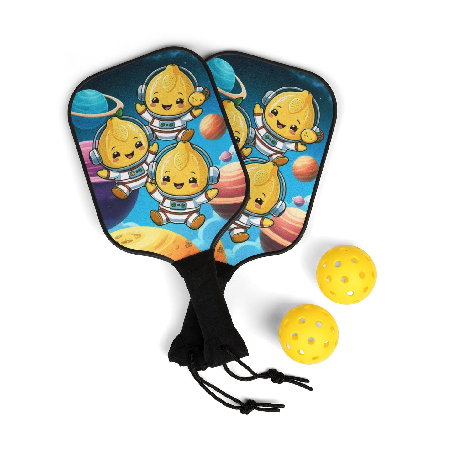 Pickleball Kit | Galactic Fruits Collection | Lemon