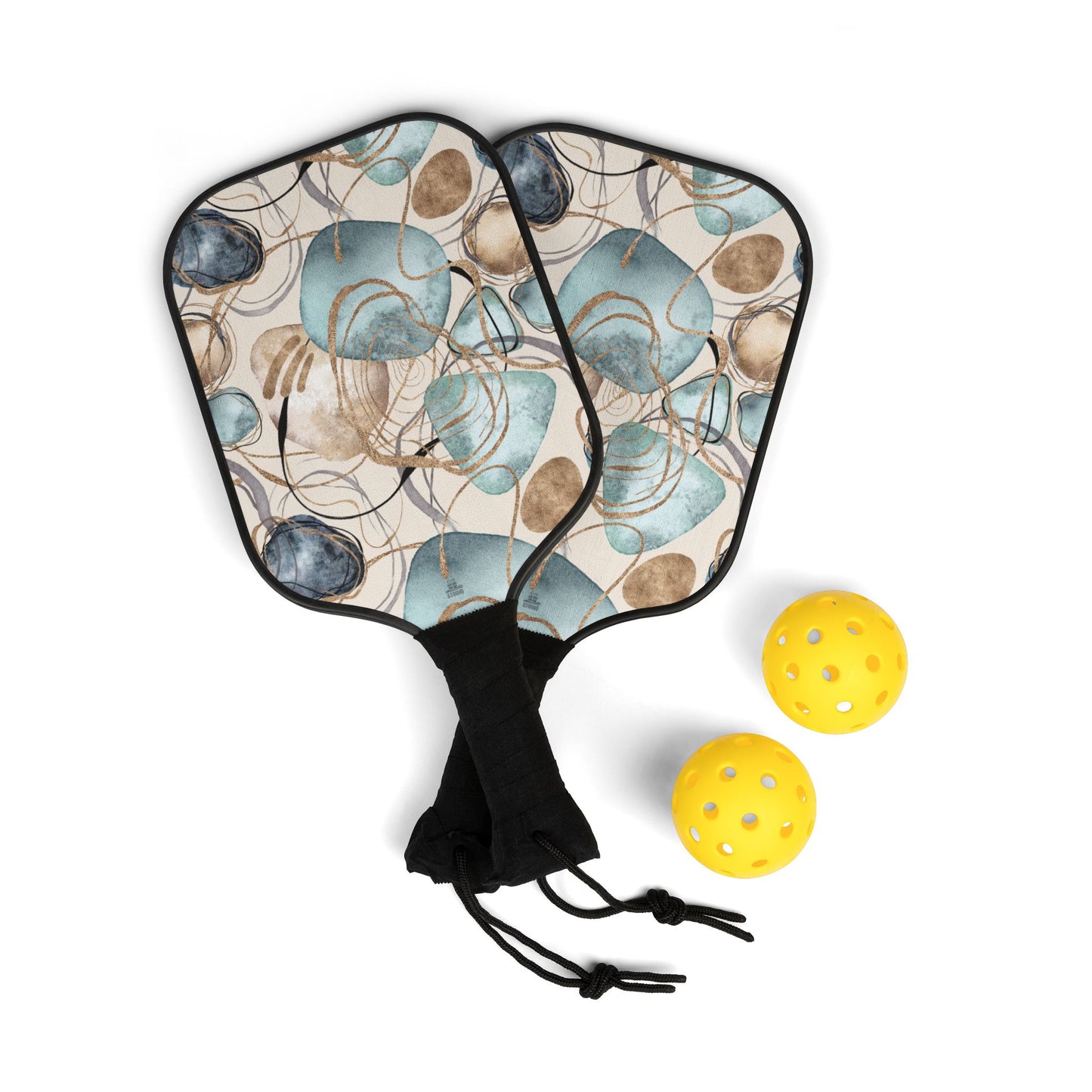 Pickleball Kit | Abstract | Teal Dots & Lines