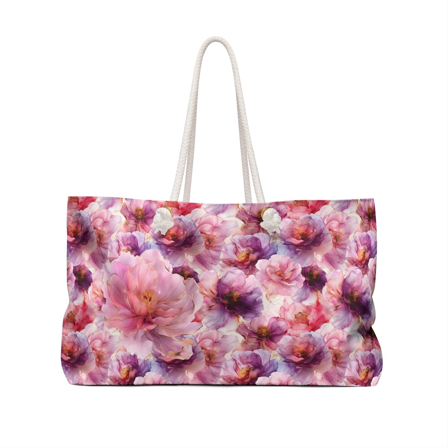 Peonies Watercolor |  Weekender Bag