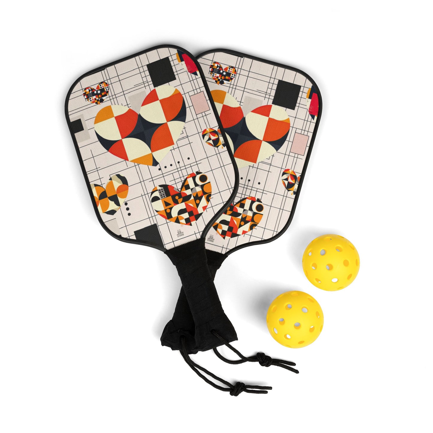 Pickleball Kit | Abstract Hearts | Hearts 3