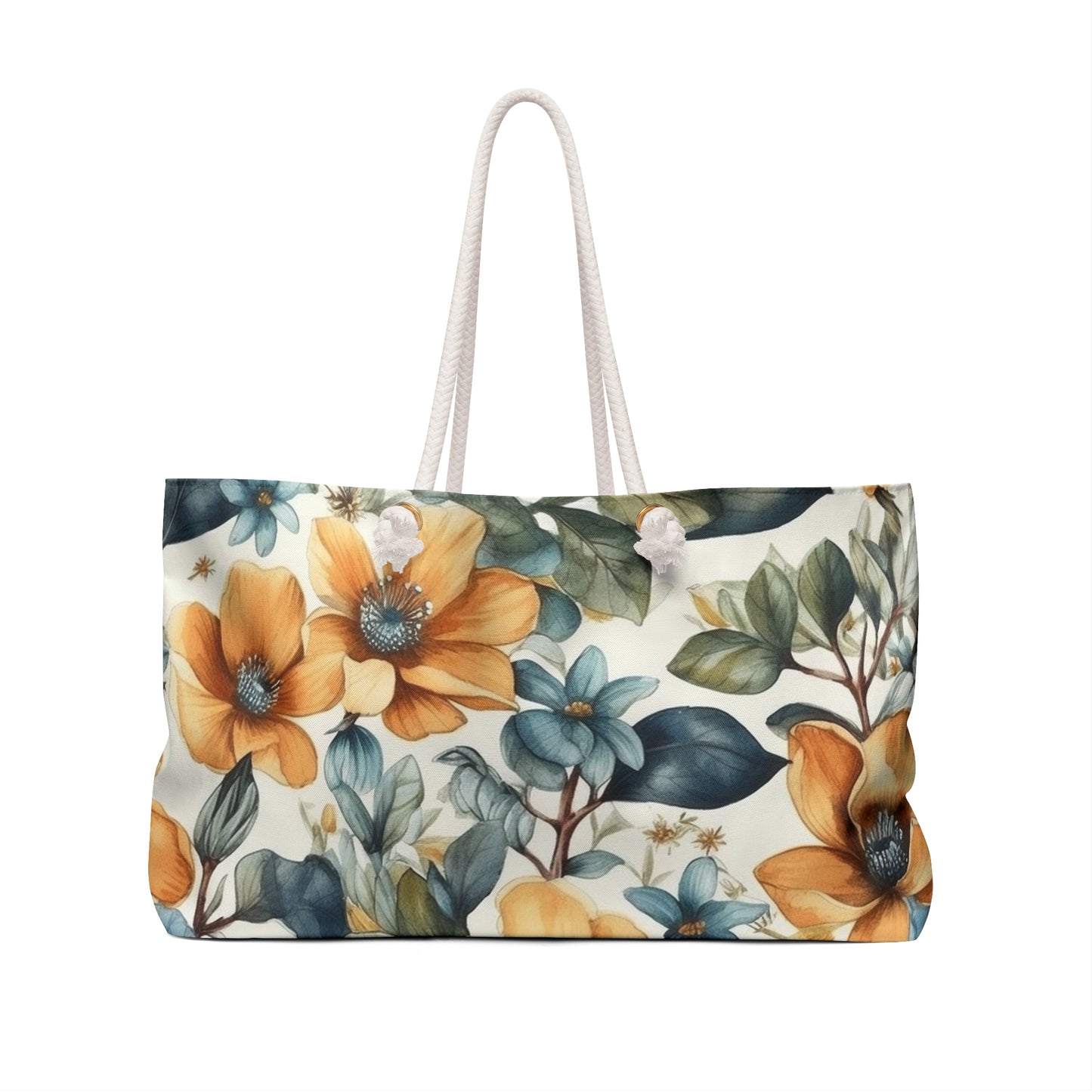 Weekender Bag | Flowers | Orange Flowers