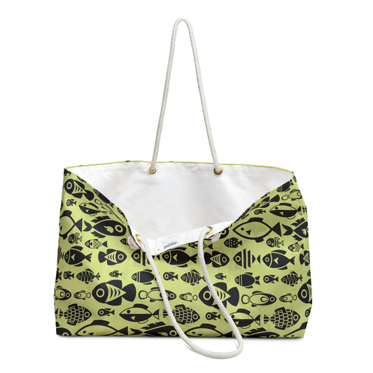 Lime School of Fish |  Weekender Bag