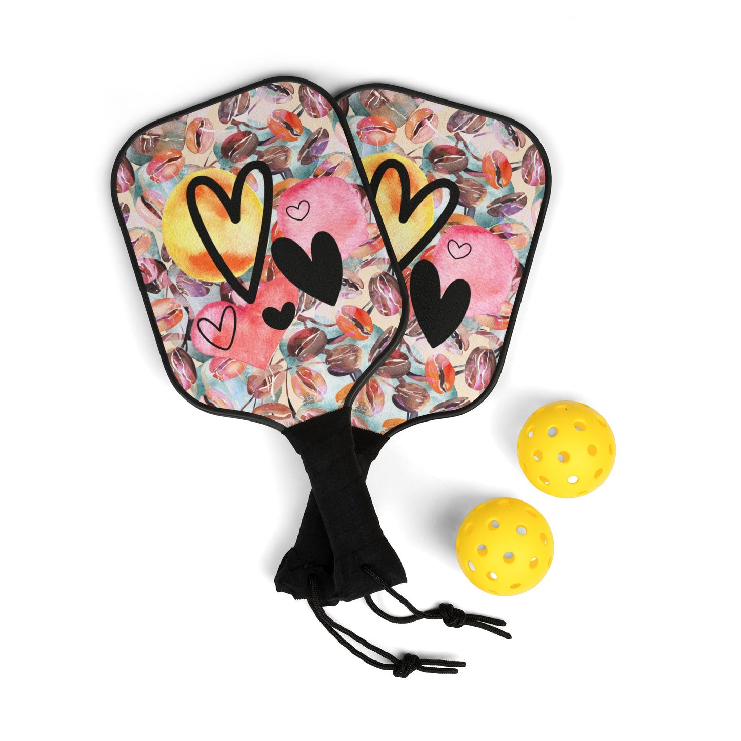 Pickleball Kit | Doodle Hearts | Hearts & Dots