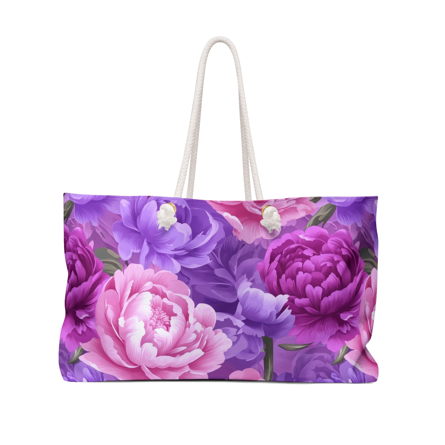 Weekender Bag | Flowers | Purple Poeny