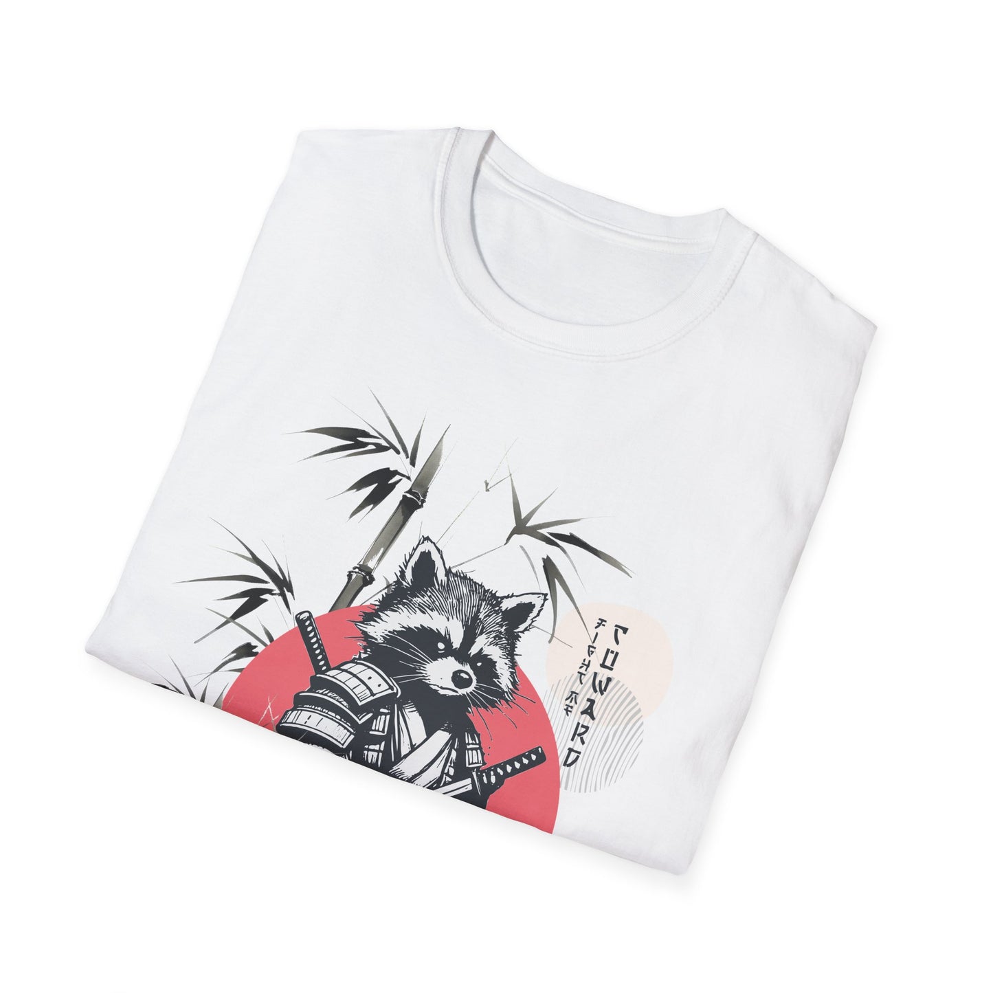 Unisex Softstyle T-Shirt | Racoon Adventures | Samurai