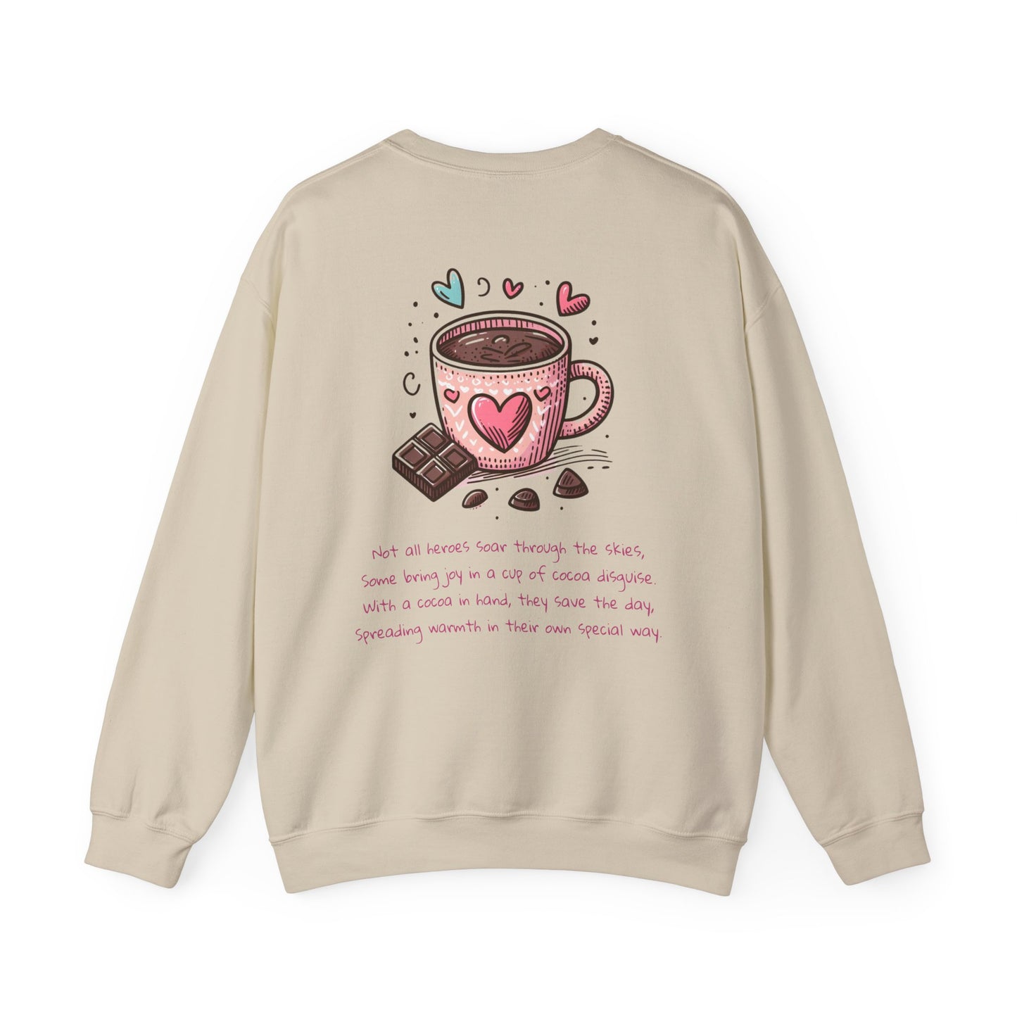 Kawaii Hearts & Cocoa | Unisex Heavy Blend™ Crewneck Sweatshirt