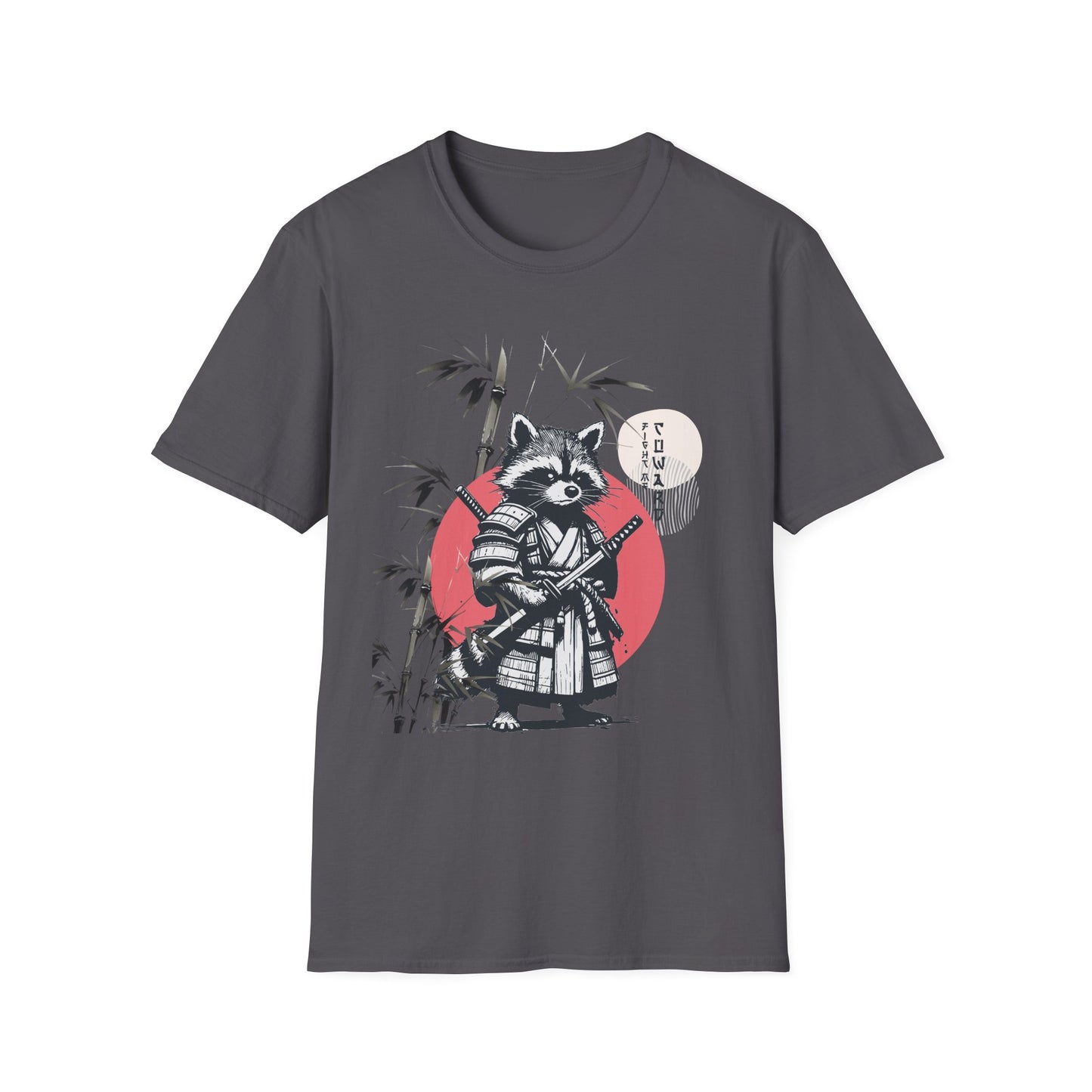 Unisex Softstyle T-Shirt | Racoon Adventures | Samurai