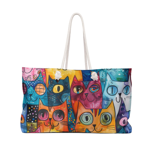 Weekender Bag | Colorful Cats | Cats 1