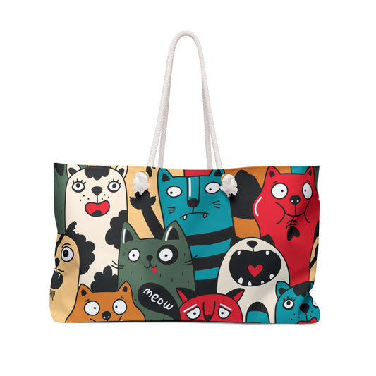 Weekender Bag | Colorful Cats | Cats 3