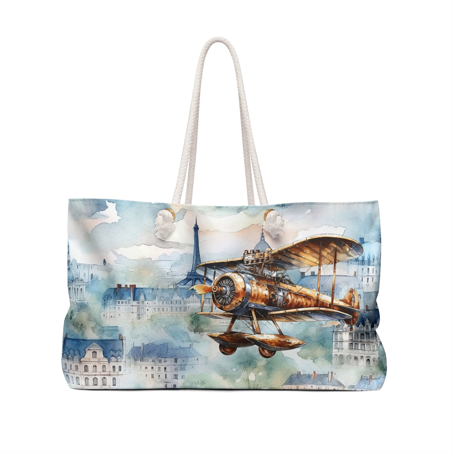 Weekender Bag | Watercolor Skies | Plane 5