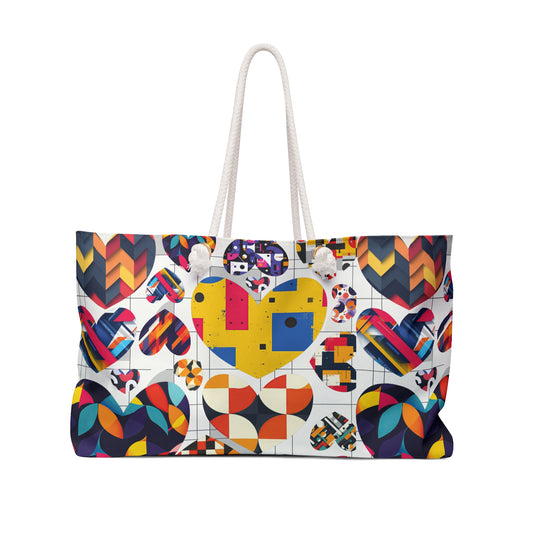 Weekender Bag | Abstract Hearts| Hearts