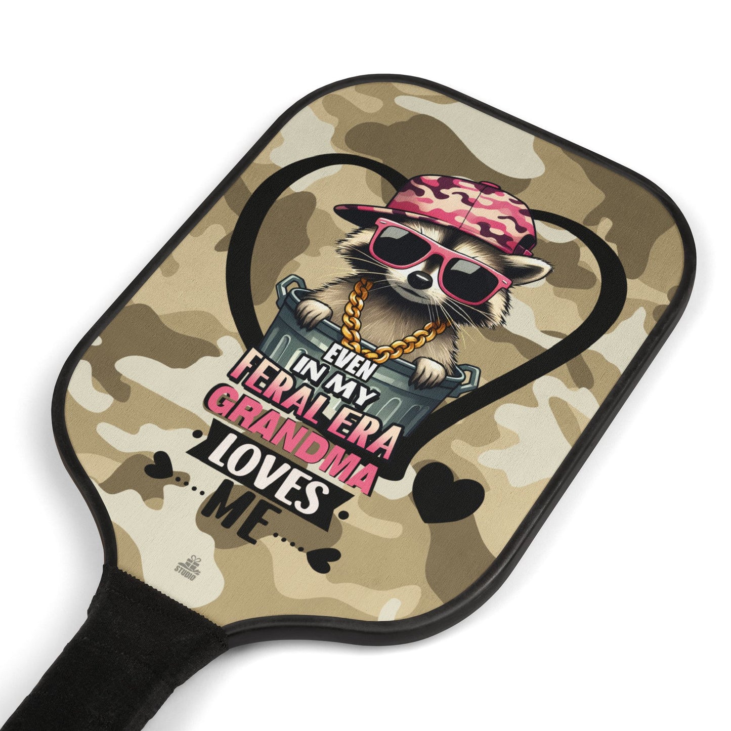 Pickleball Kit | Raccoon | Grandma Loves Me | Camo