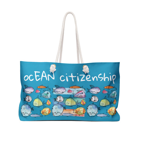 ocEAN citizenship  |  Weekender Bag | Turquoise