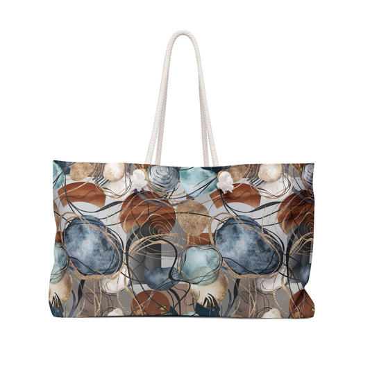 Weekender Bag | Abstracts | Acqua Dots Bronce