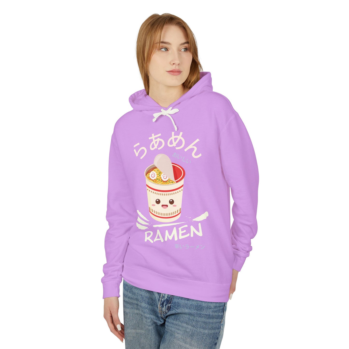 Ramen Cup | Unisex Lightweight Hooded Sweatshirt