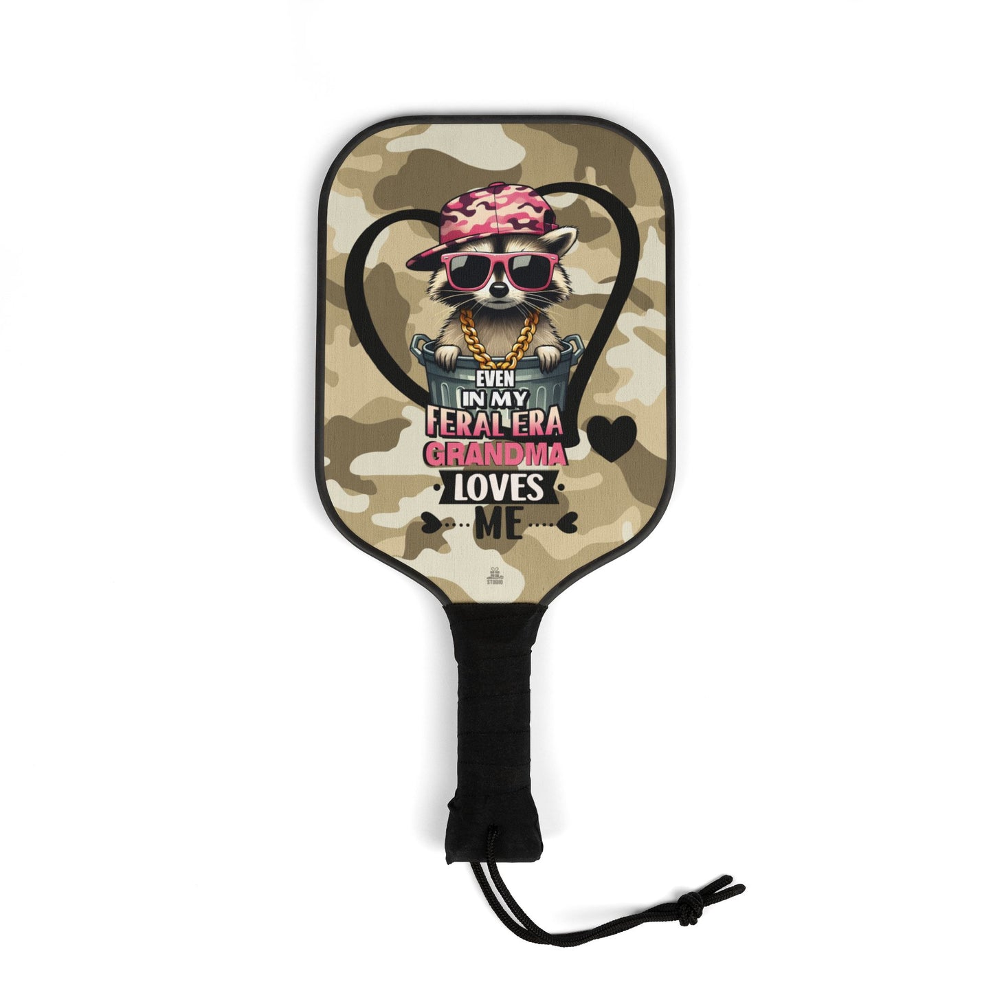 Pickleball Kit | Raccoon | Grandma Loves Me | Camo