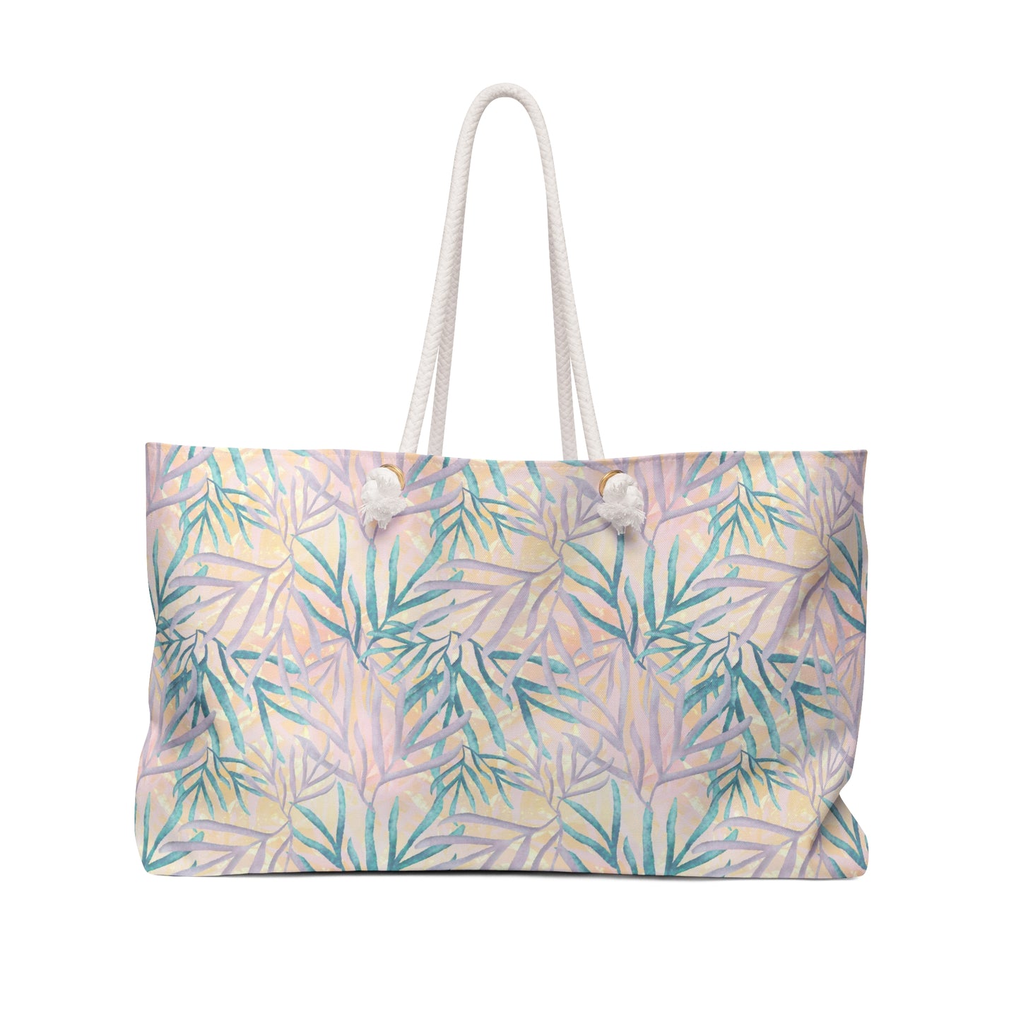 Fern Leaves  |  Weekender Bag | Sunset Colors