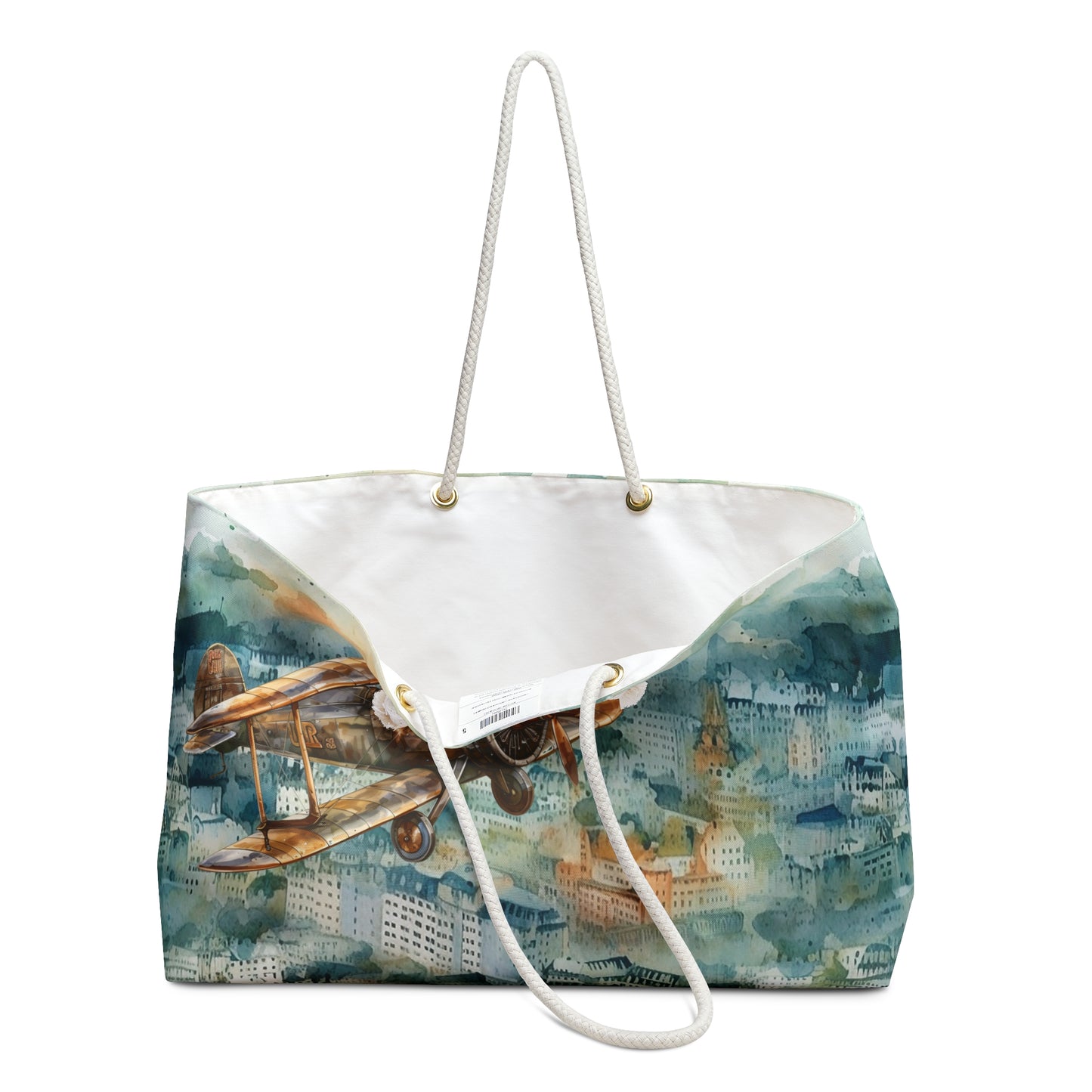 Weekender Bag | Watercolor Skies | Plane 3