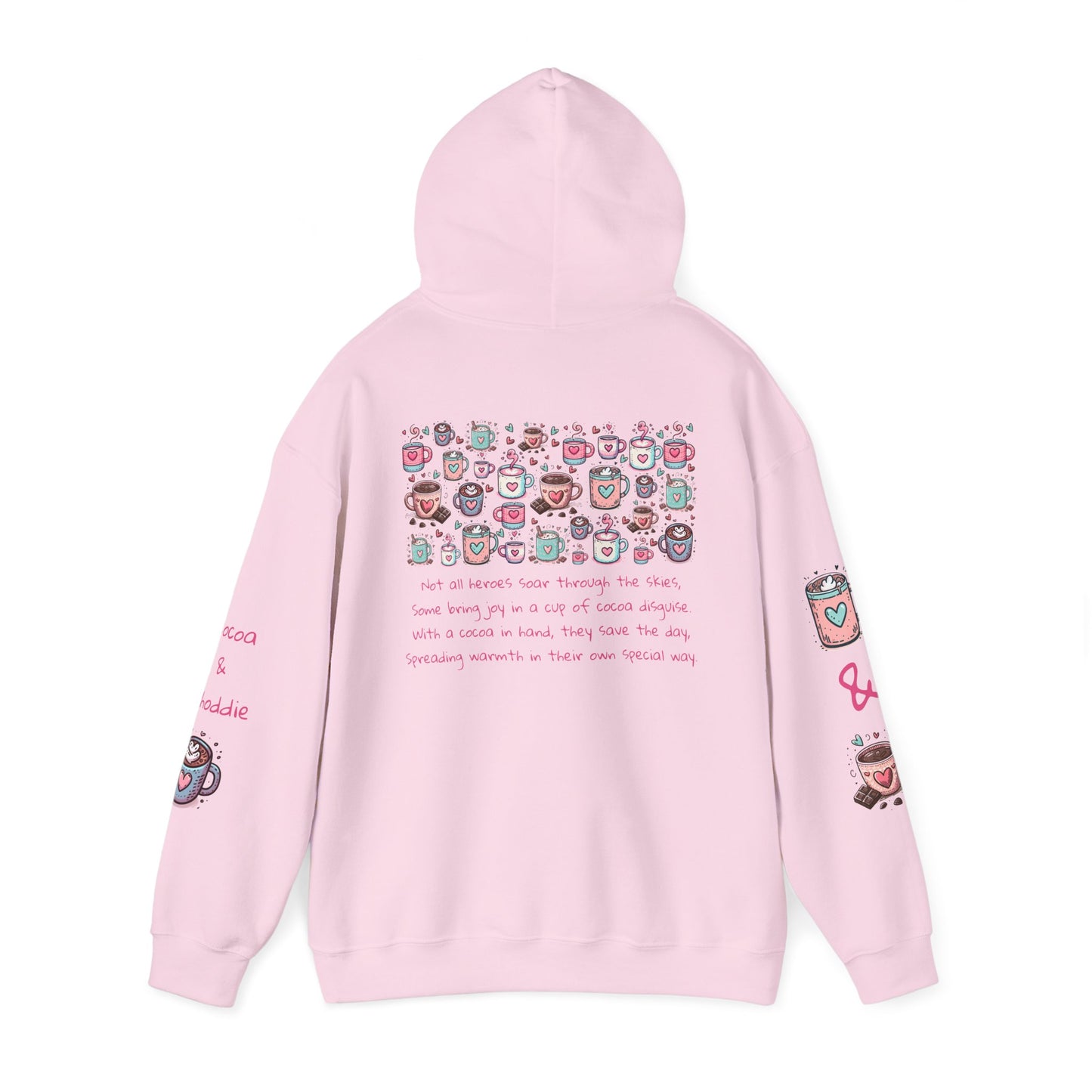 Kawaii Hearts & Cocoa  Hoodie | Unisex Heavy Blend™ Hooded Sweatshirt