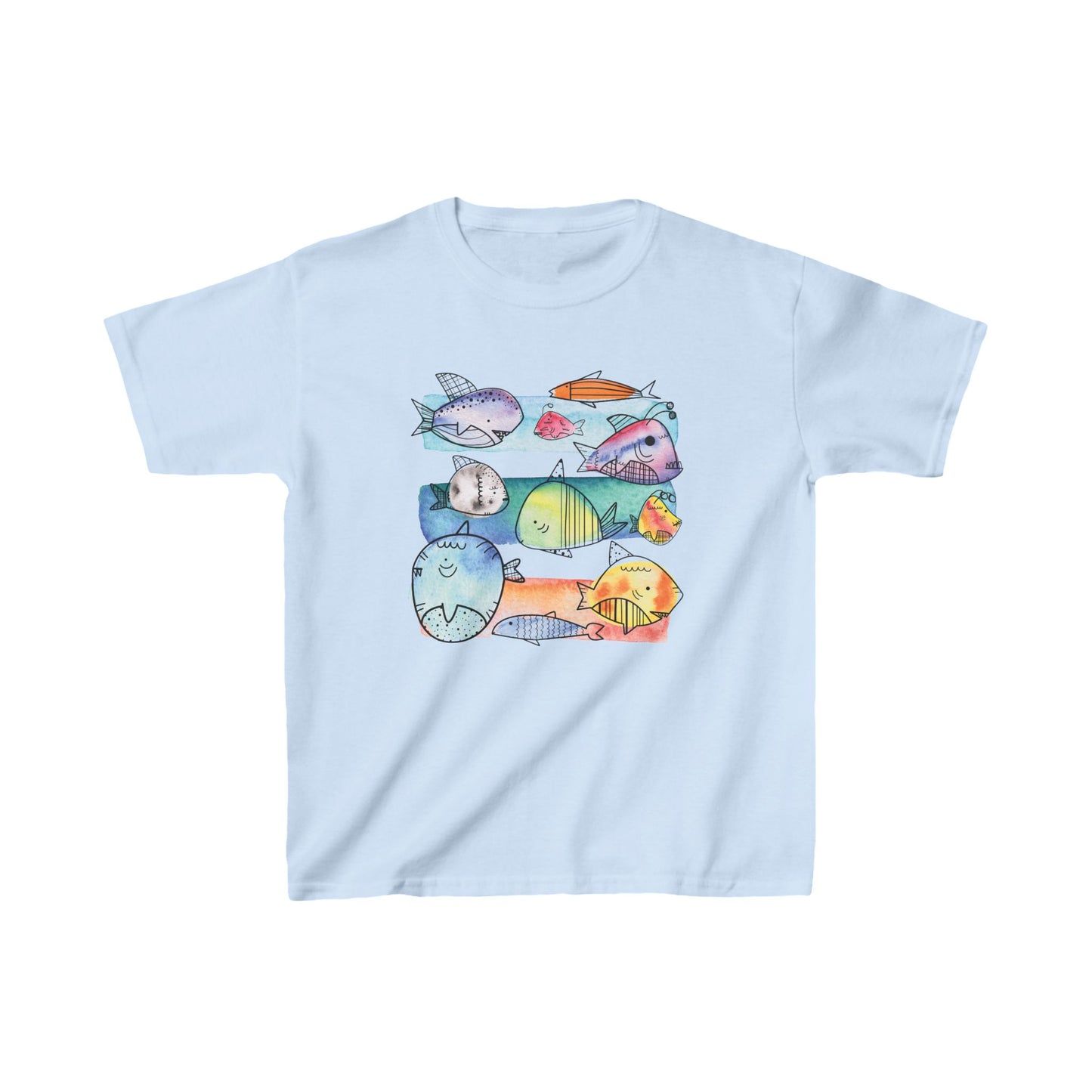 Aquarela Fish | Kids Heavy Cotton™ Tee