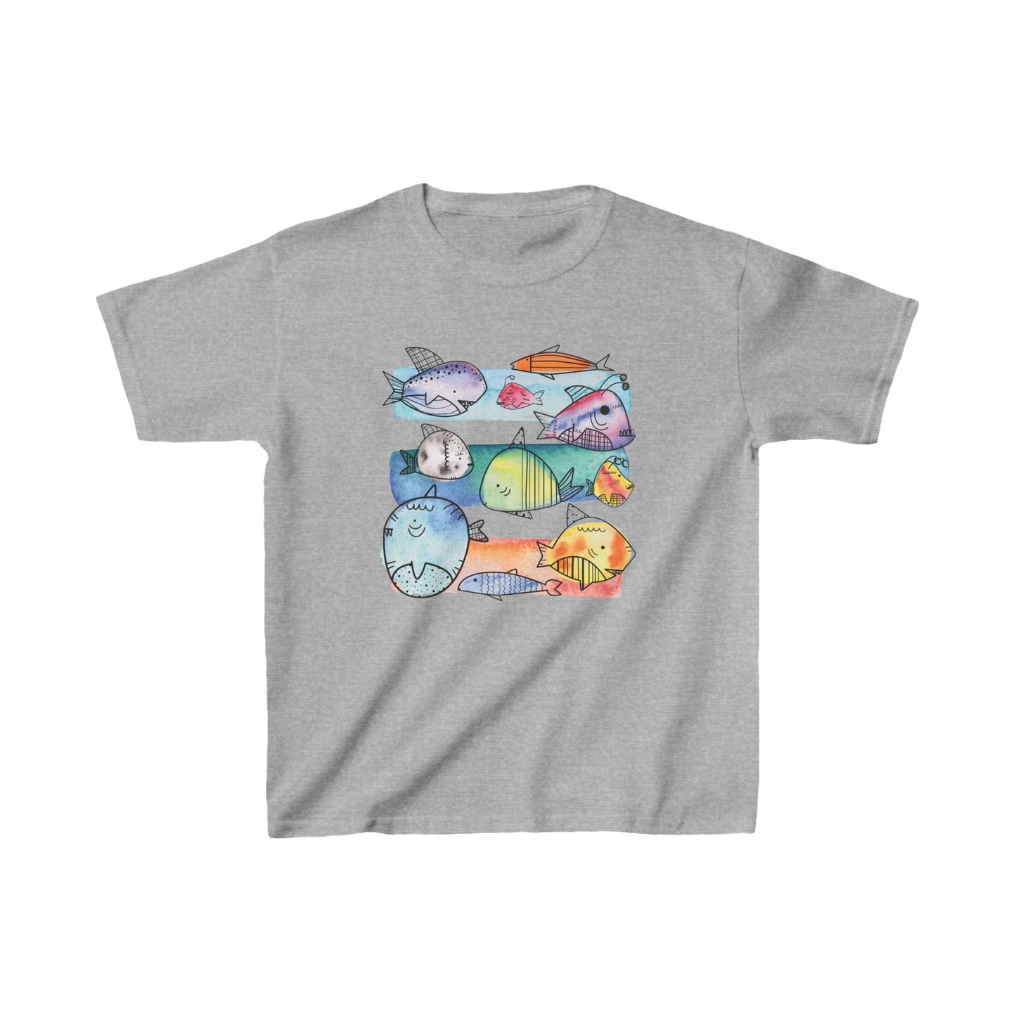 Aquarela Fish | Kids Heavy Cotton™ Tee