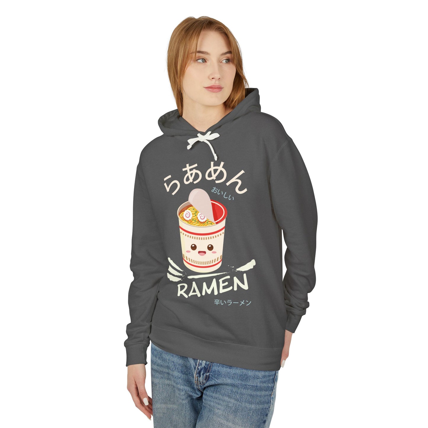 Ramen Cup | Unisex Lightweight Hooded Sweatshirt