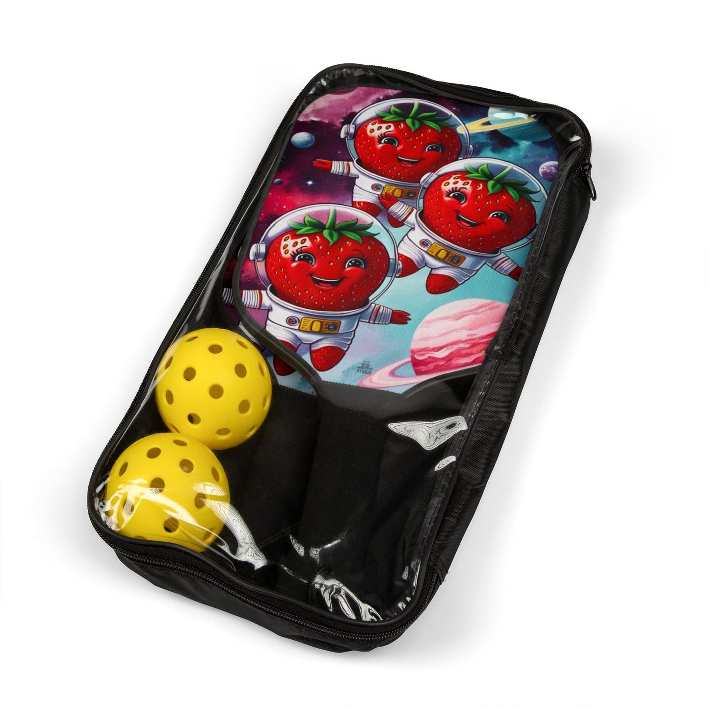 Pickleball Kit | Galactic Fruits Collection | Strawberries