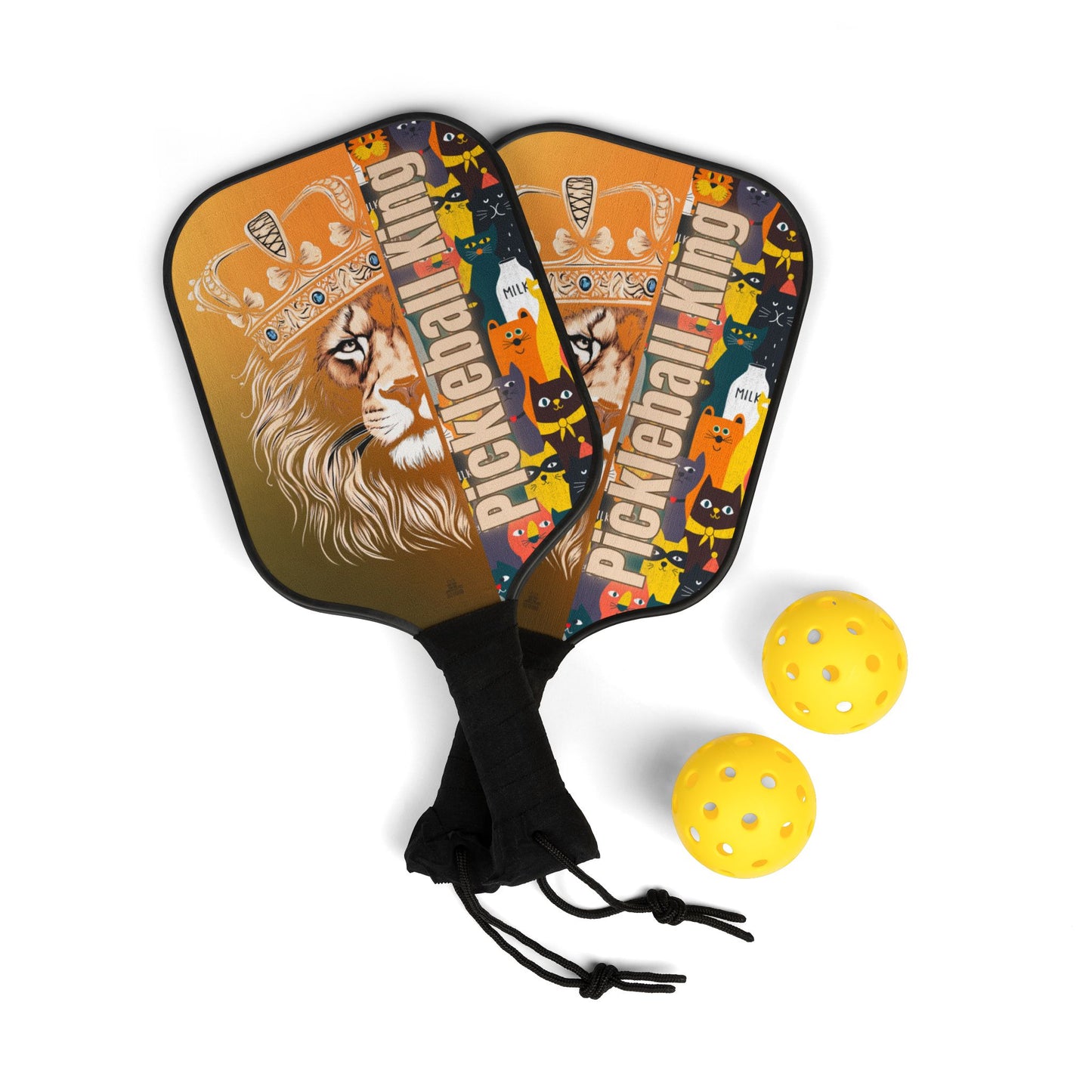 Pickleball Kit | Lion PK Collage | Orange