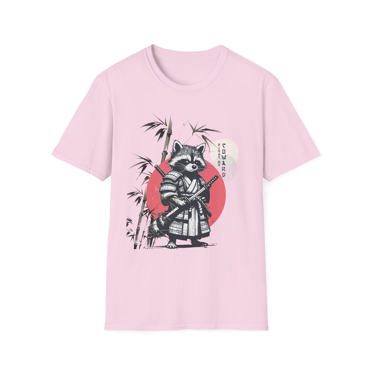 Unisex Softstyle T-Shirt | Racoon Adventures | Samurai