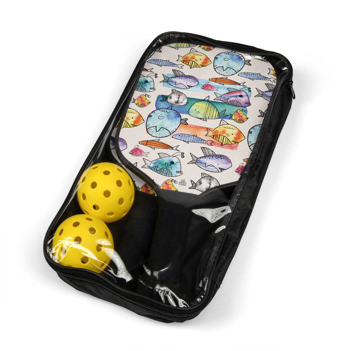 Pickleball Kit | School of Fish | Natural