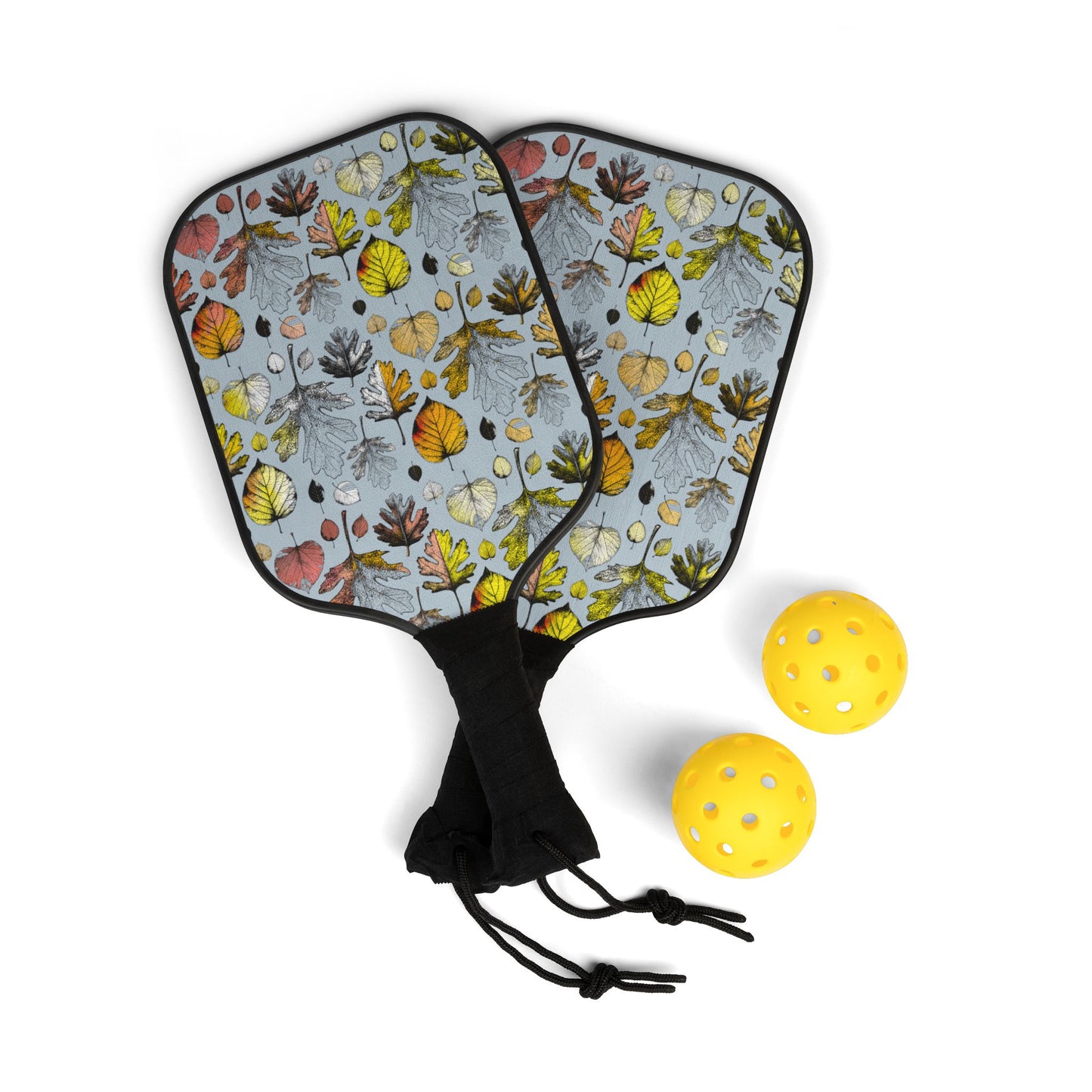 Pickleball Kit | Leaves | Blue & Yellow