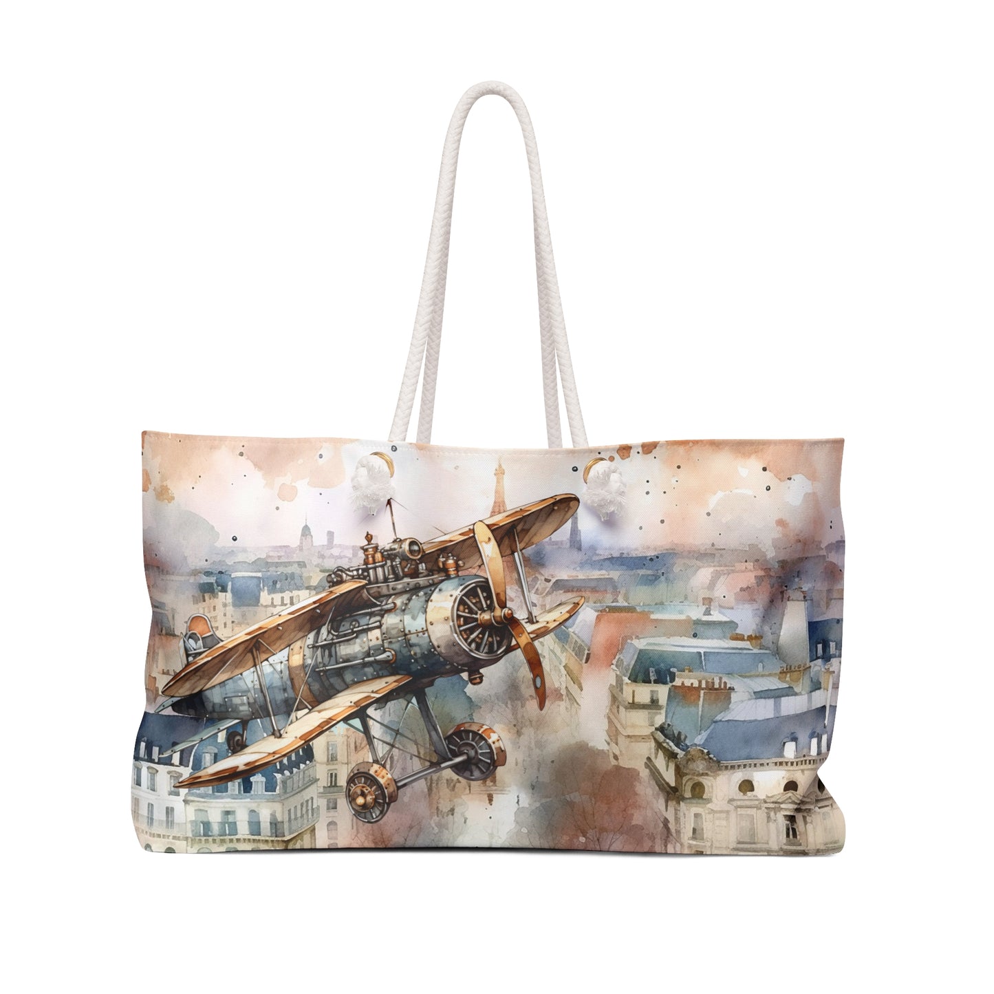 Weekender Bag | Watercolor Skies | Plane 1