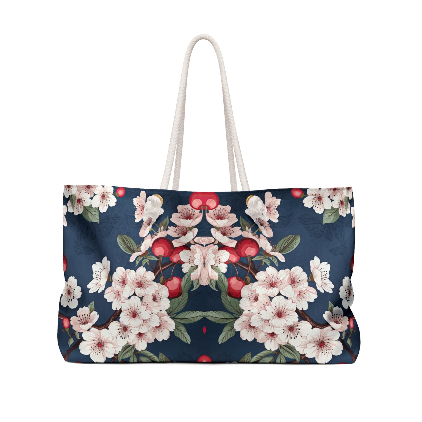 Weekender Bag | Flowers | Blue Cherry