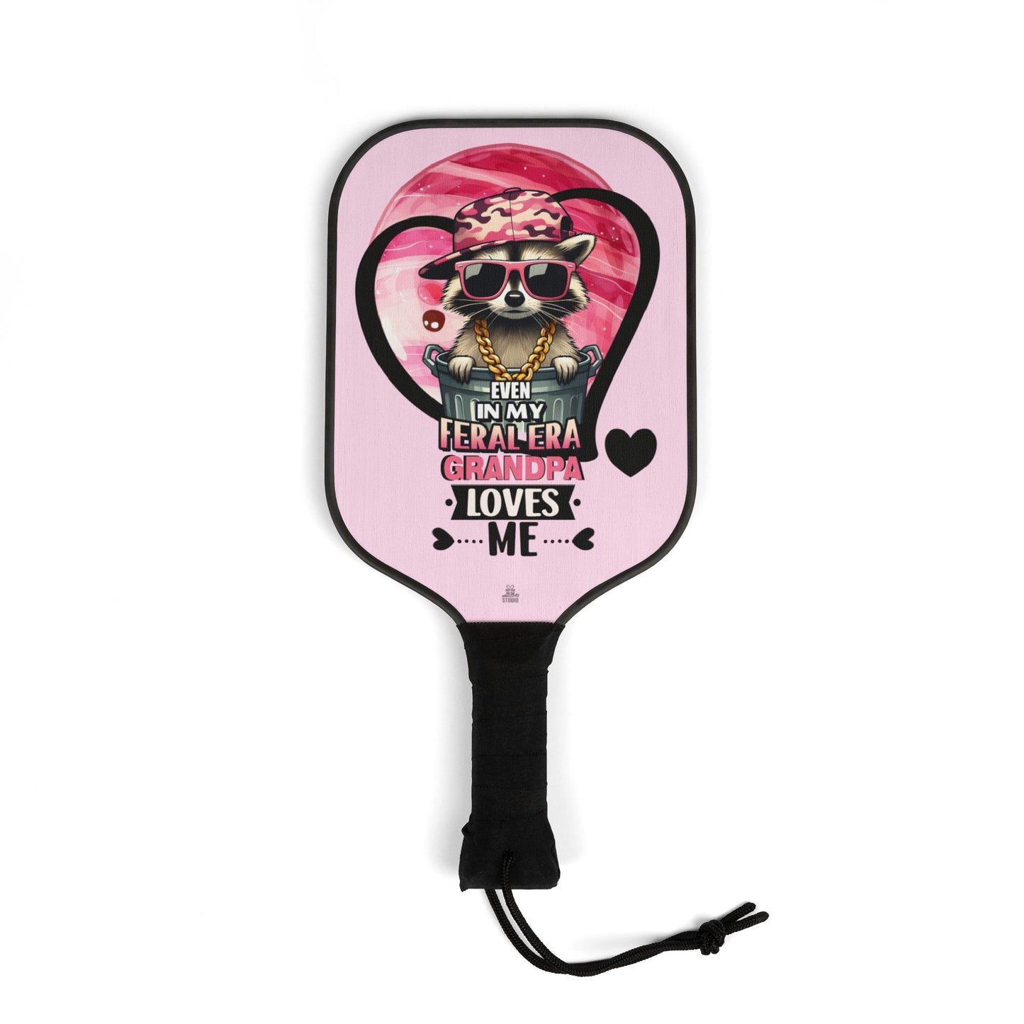 Pickleball Kit | Raccoon | Grandpa Loves Me Pink