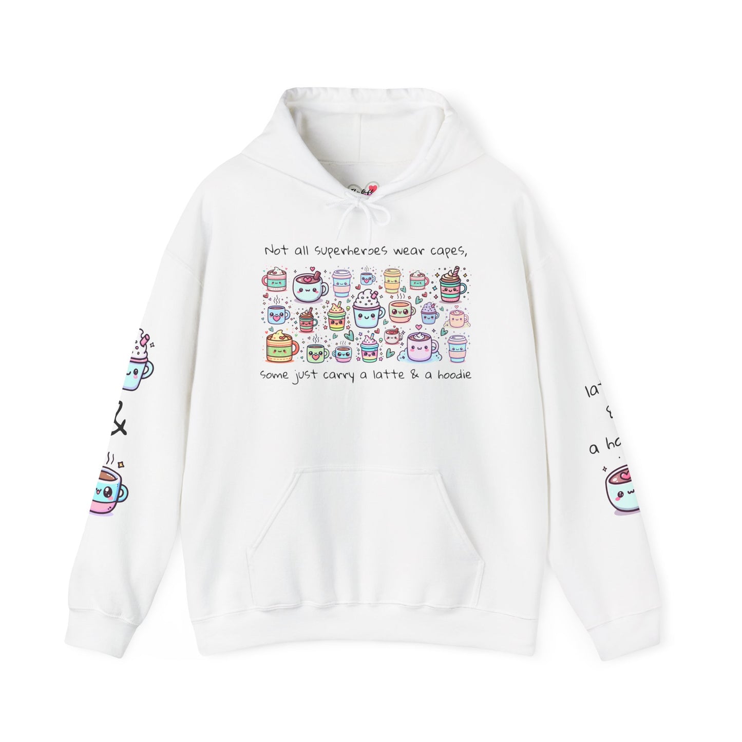 Kawaii Latte Hoodie | Unisex Heavy Blend™ Hooded Sweatshirt |