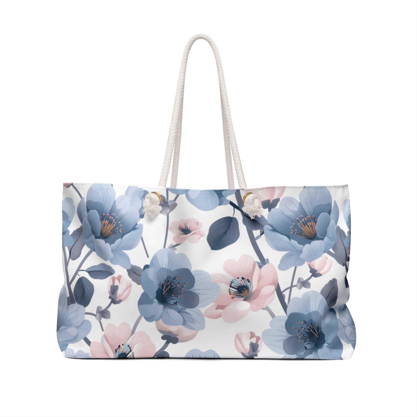 Weekender Bag | Flowers |Blue Flowers