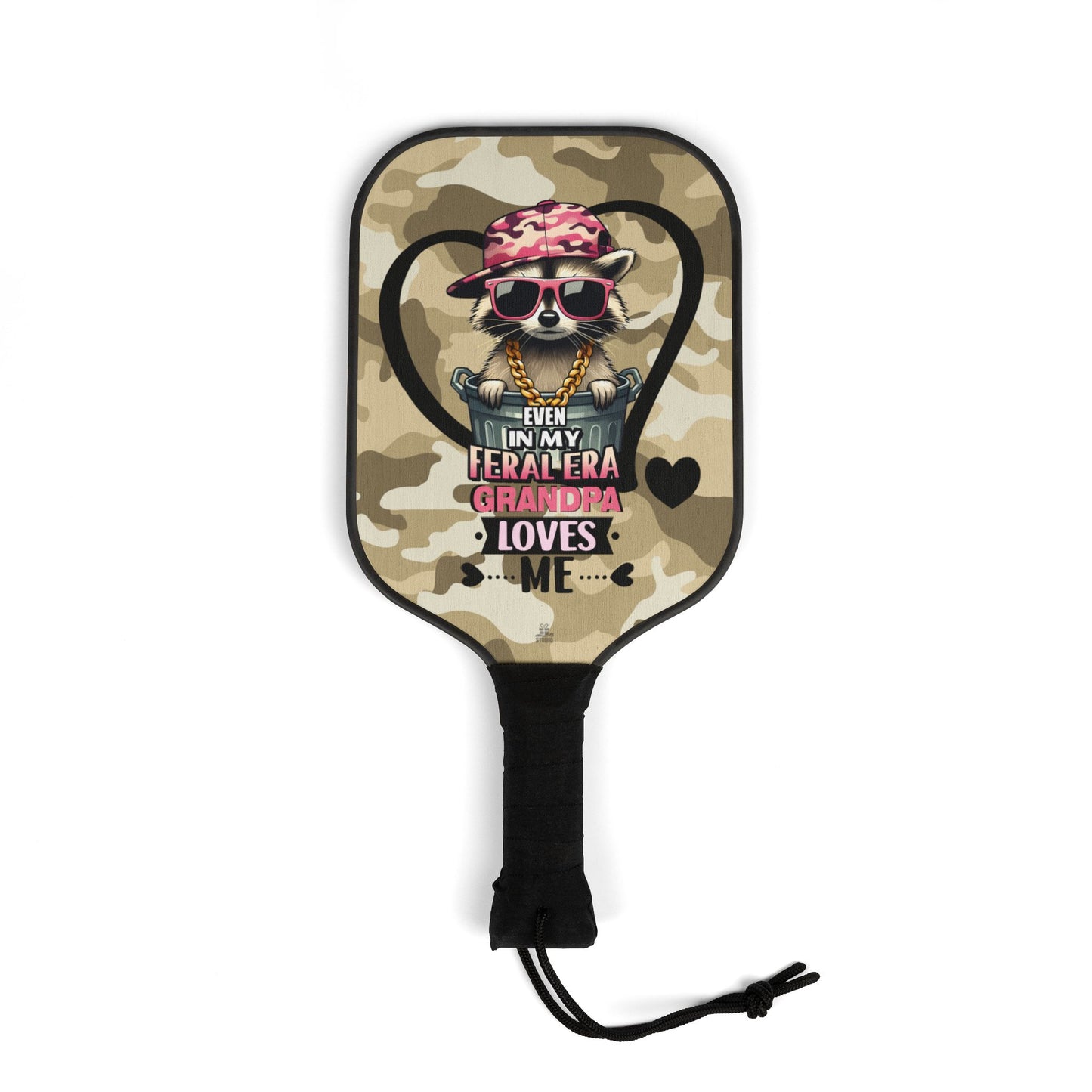 Pickleball Kit | Raccoon | Grandpa Loves Me | Camo