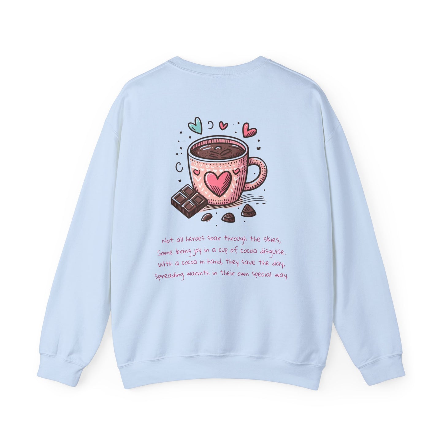 Kawaii Hearts & Cocoa | Unisex Heavy Blend™ Crewneck Sweatshirt