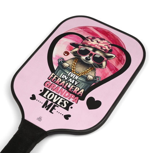 Pickleball Kit | Raccoon | Grandpa Loves Me Pink