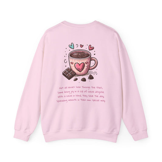 Kawaii Hearts & Cocoa | Unisex Heavy Blend™ Crewneck Sweatshirt