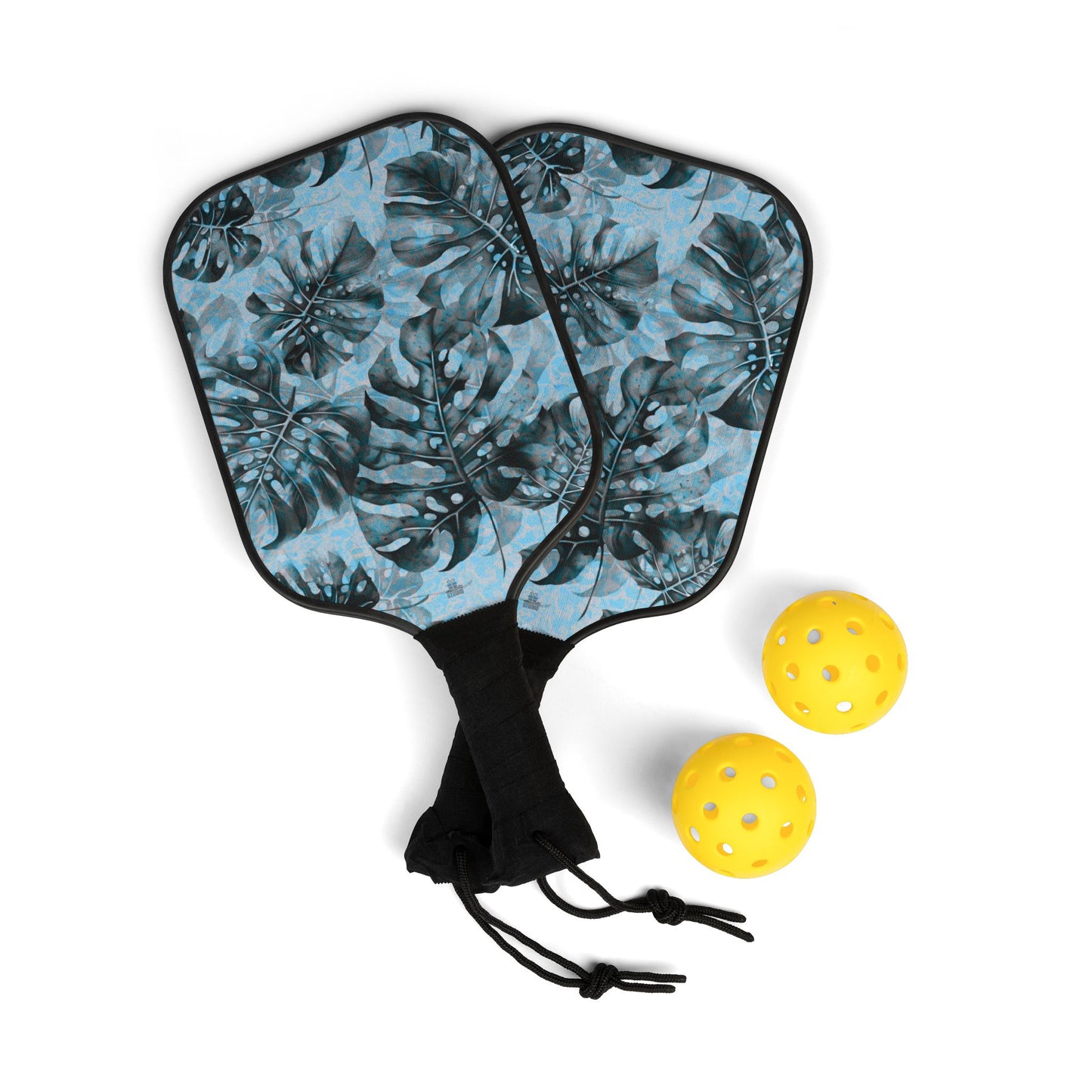 Pickleball Kit | Monstera | Blue & Gray