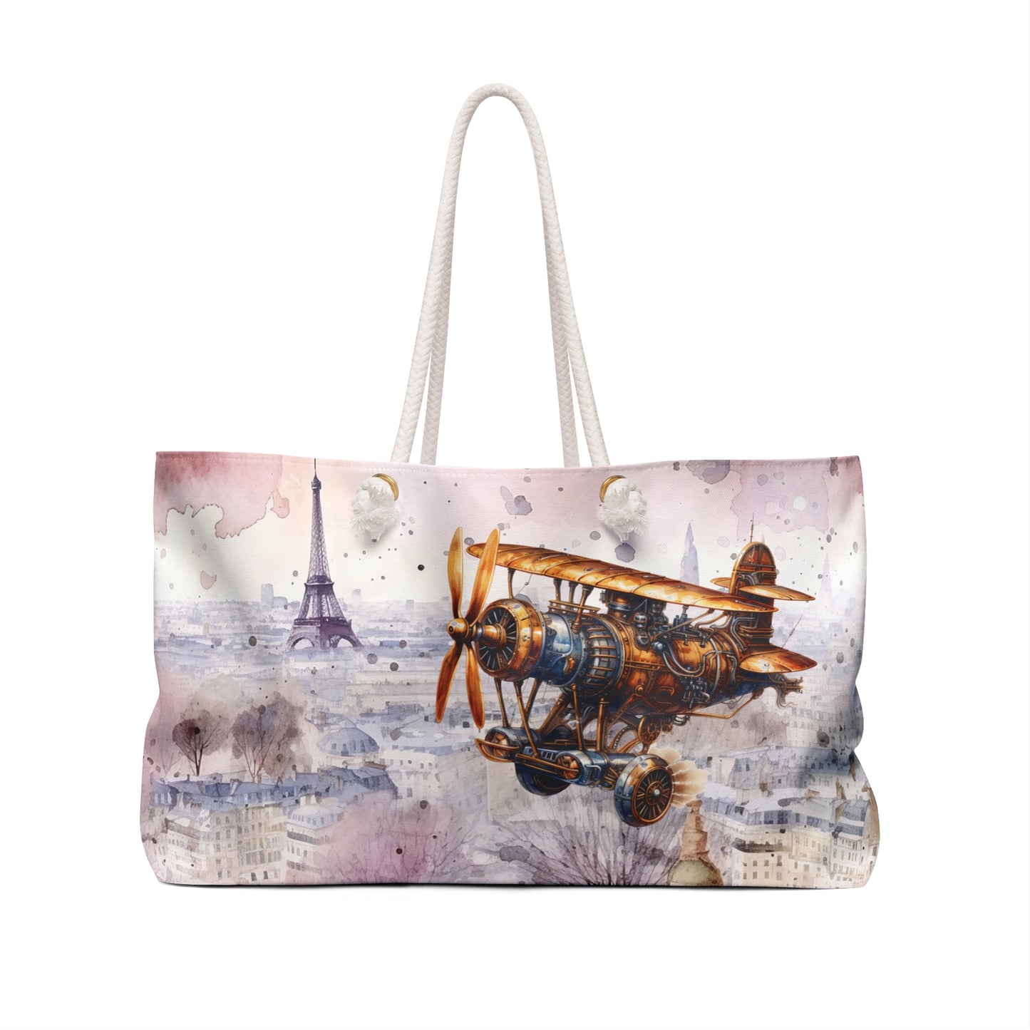 Weekender Bag | Watercolor Skies | Plane 4